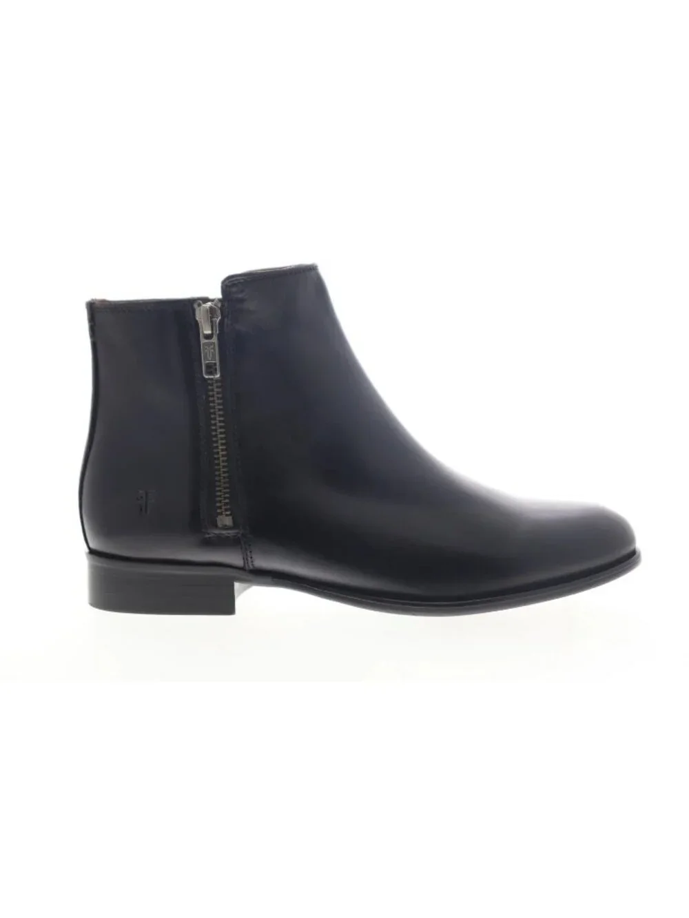 Frye Carly Double Zip Booties Ankle Boots, Black Leather, US 6.5 - New in Box! - Picture 2 of 11